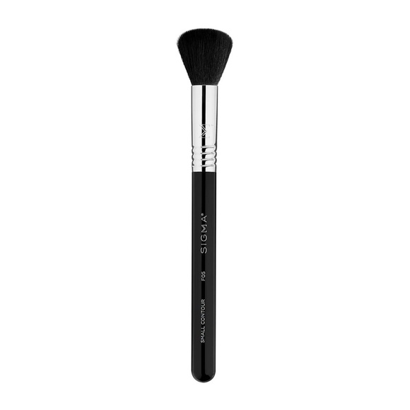 Sigma Contour Make-up Brush (F05) Chrome / Synthetic Antimicrobial Fibers / NIB - Picture 3 of 6